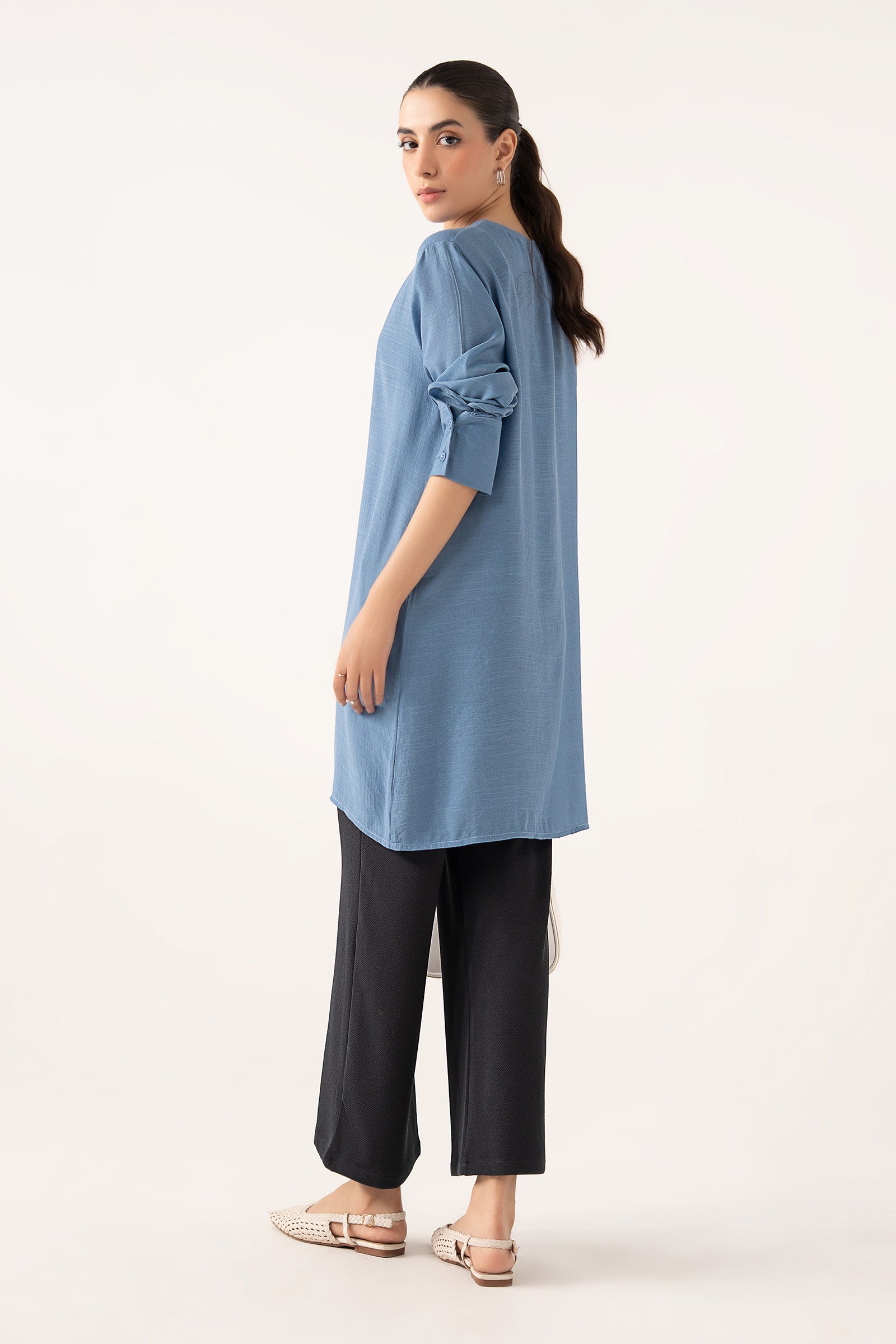 Long Buttoned Top