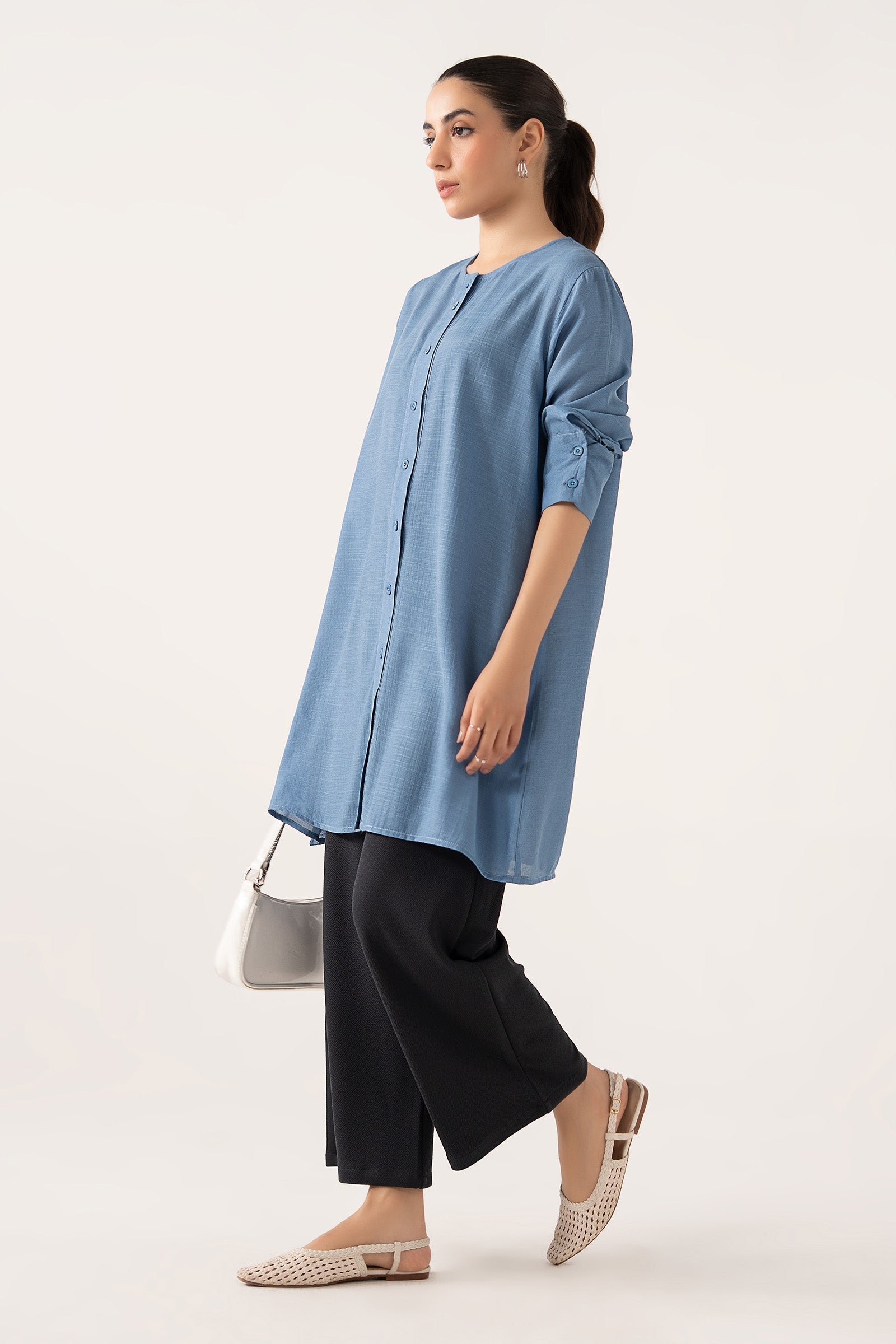 Long Buttoned Top