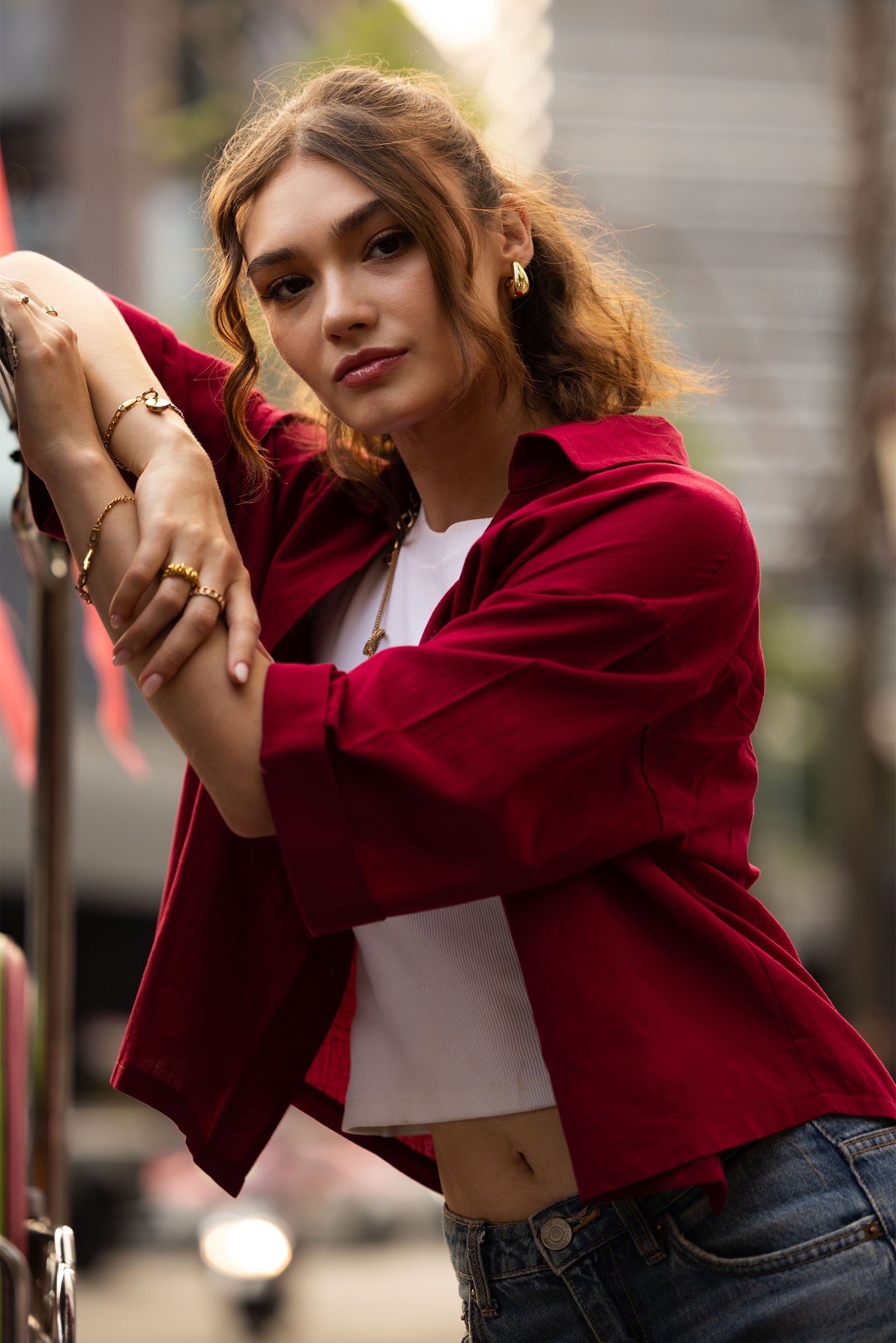 Casual Button-Down Top