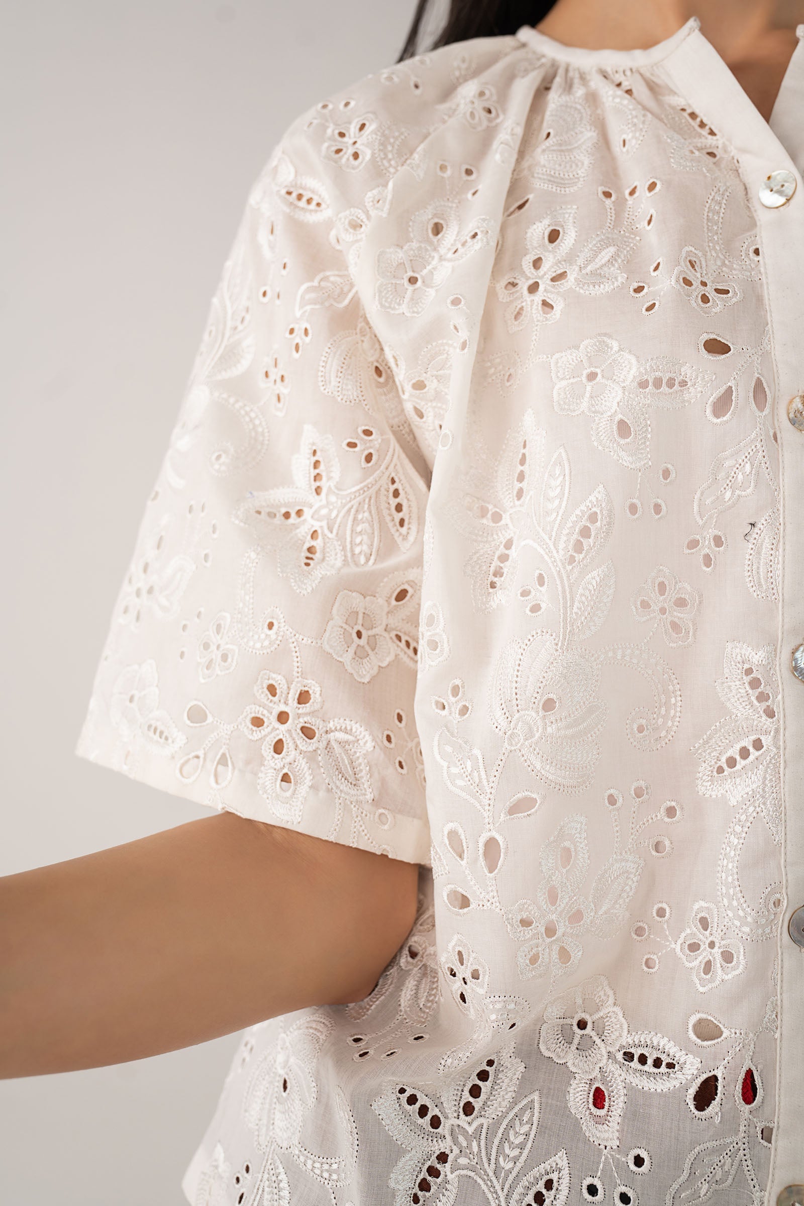 Floral Embroidered Top