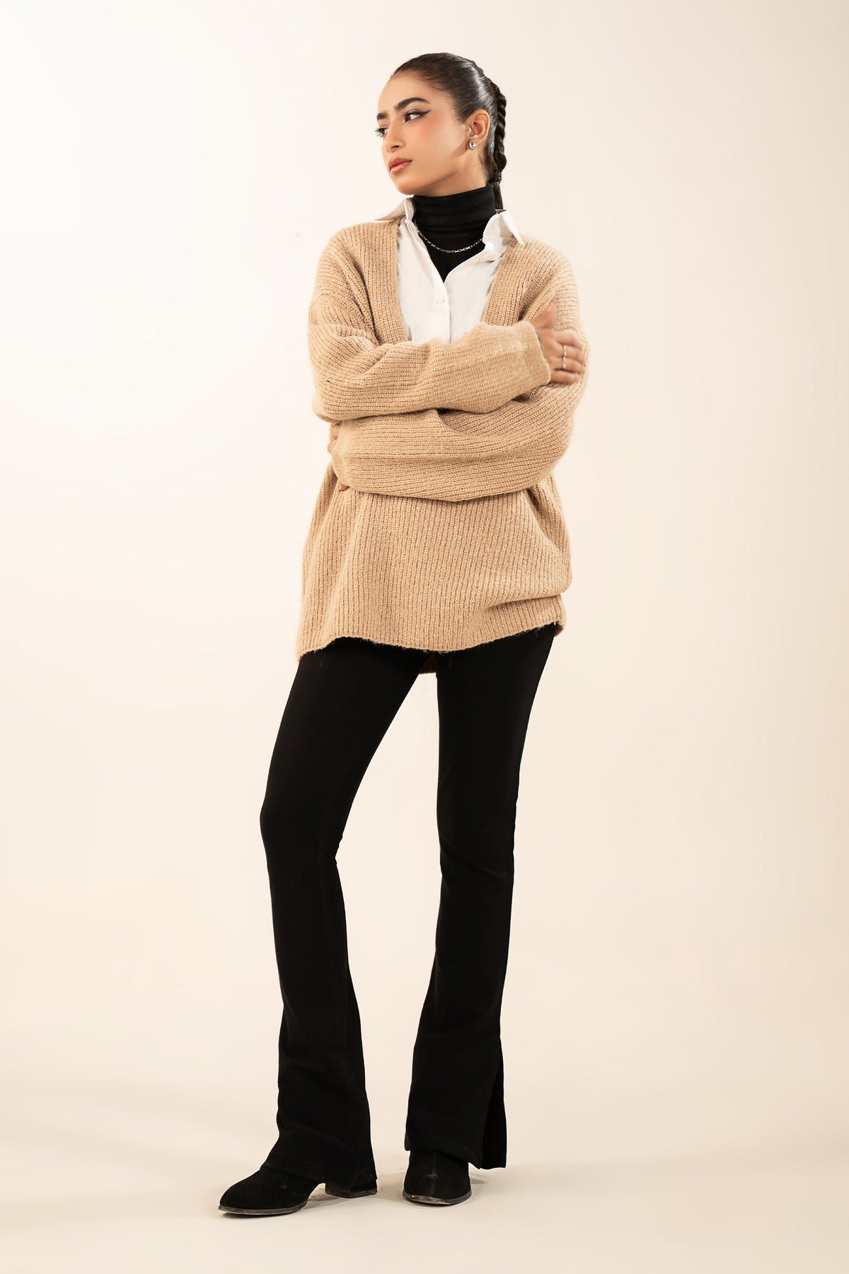 V-Neck Pullover Sweater