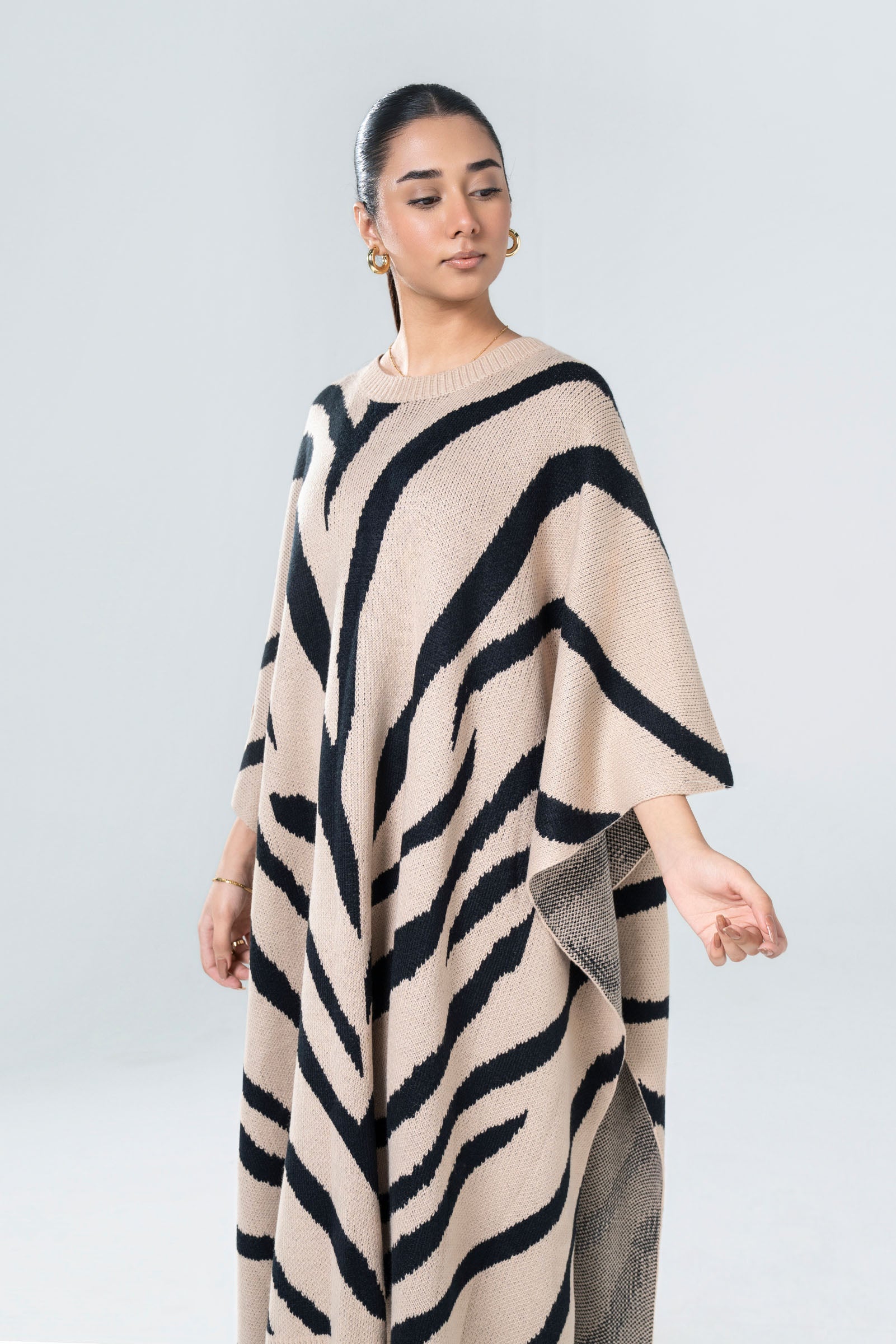 Printed Knit Sweater