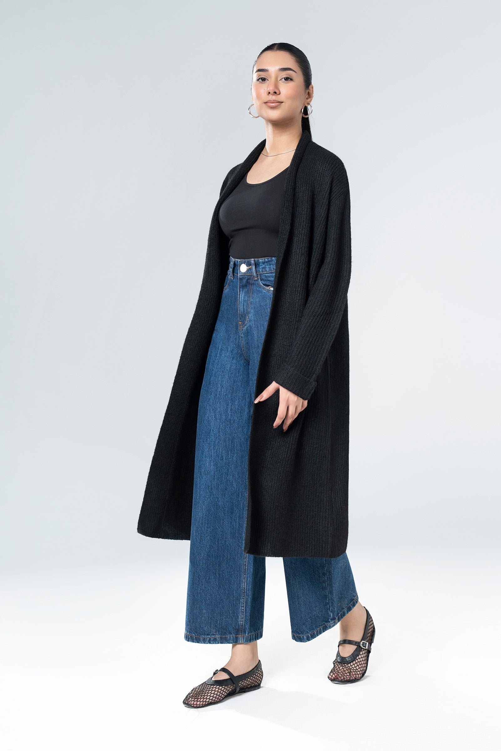 Relaxed Long Cardigan