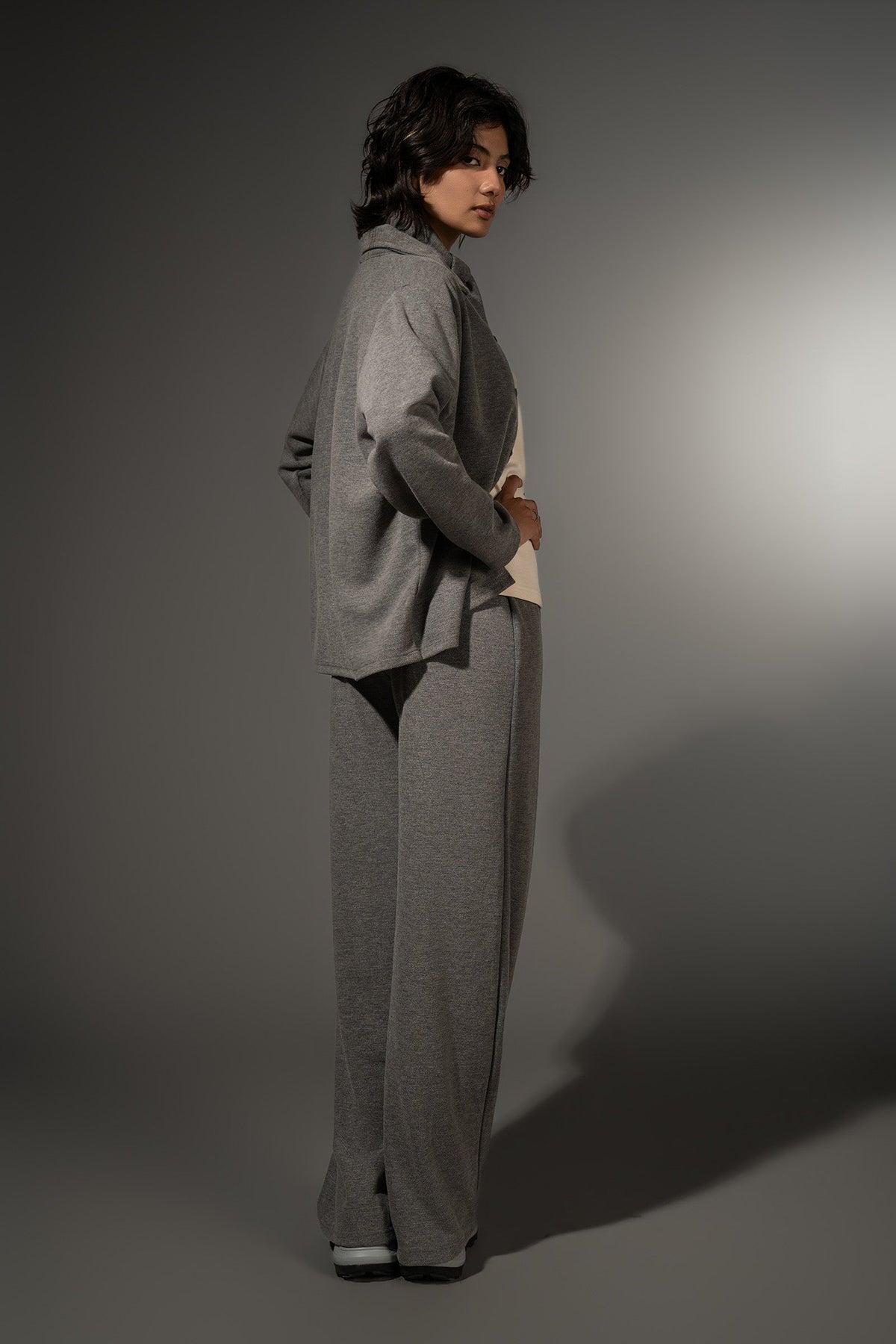 Textured Button-Down Set