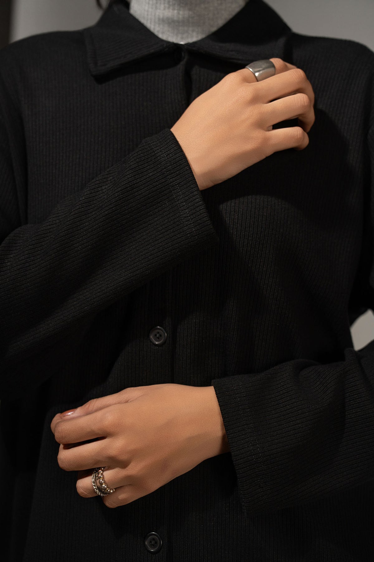 Textured Button-Down Set