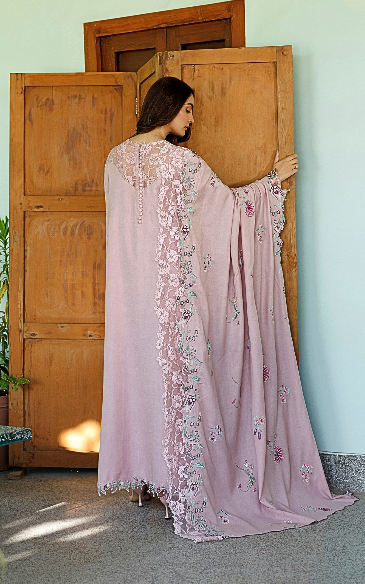 Winter Rose (WLXU-07) | 3pcs Embroidered Stitched Winter