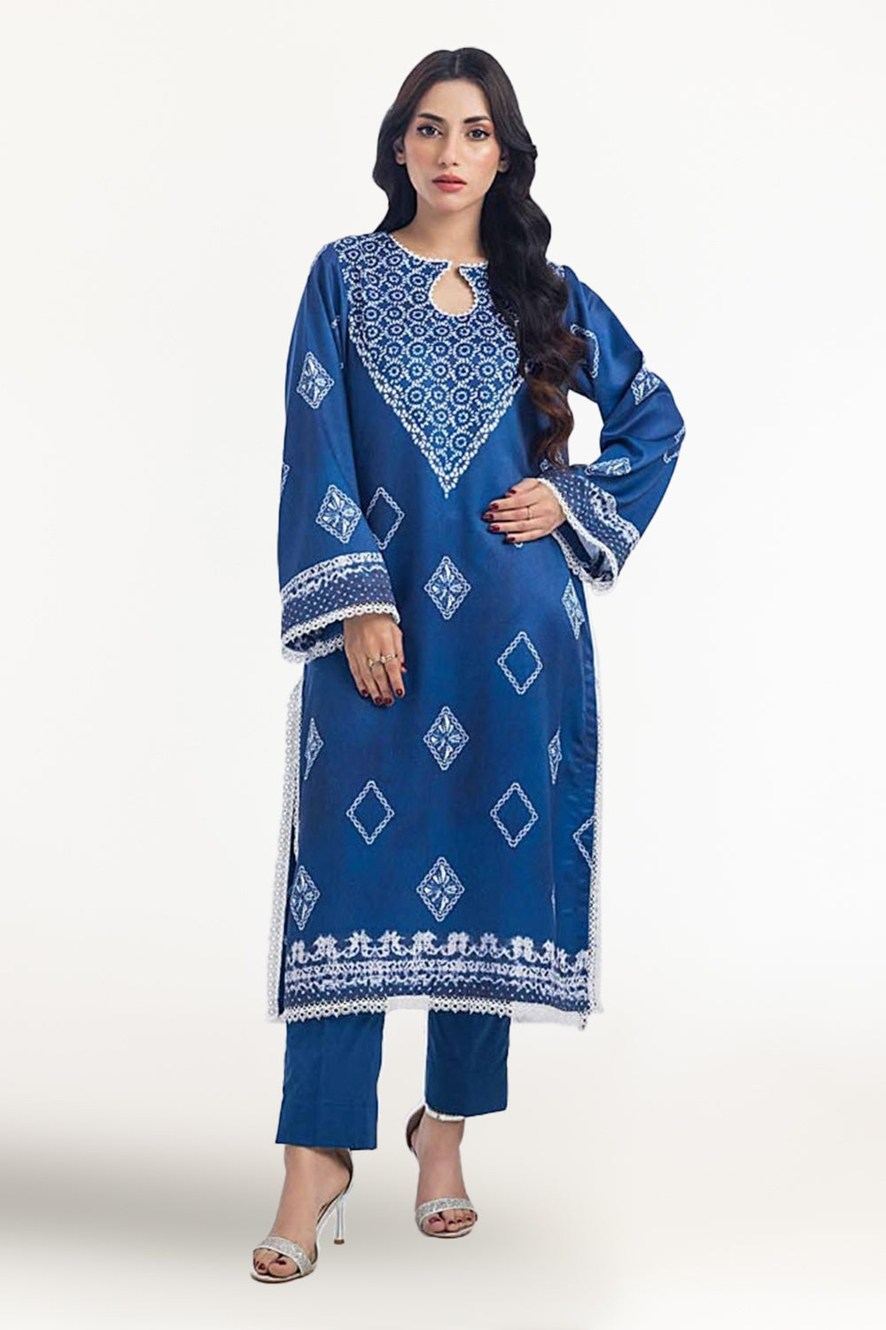 Printed Twill Linen Unstitched Shirt