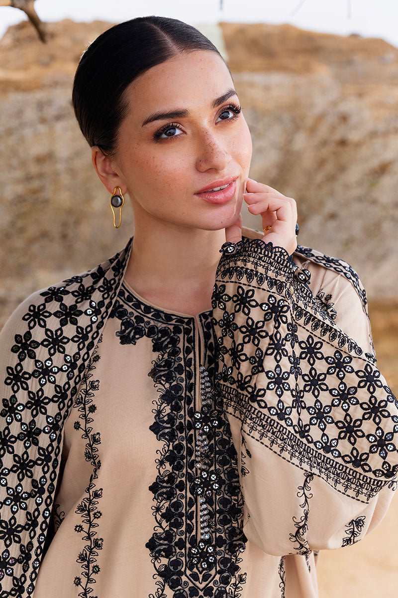 WOVEN GRACE-3PC SATIN EMBROIDERED SUIT