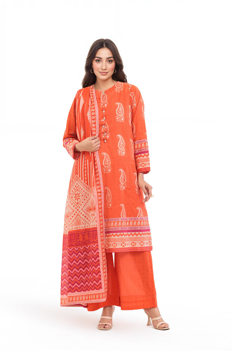 Orange-Lawn-3 Piece (WP3PPBS26B1F47)