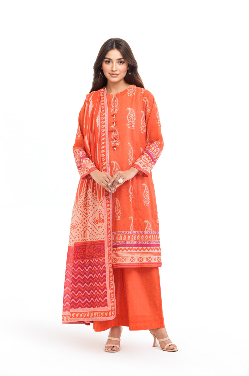 Orange-Lawn-3 Piece (WP3PPBS26B1F47)
