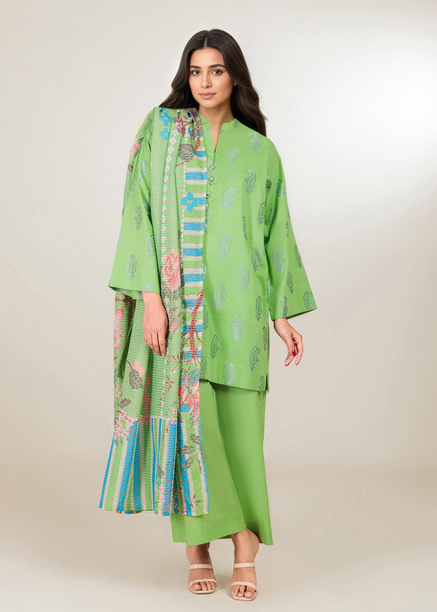 Green-Jacquard-3 Piece (WP3PPBW25B11D19)