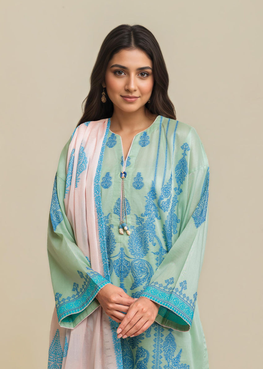 Seafoam-Jacquard-3 Piece (WP3PSBS26B1F30)