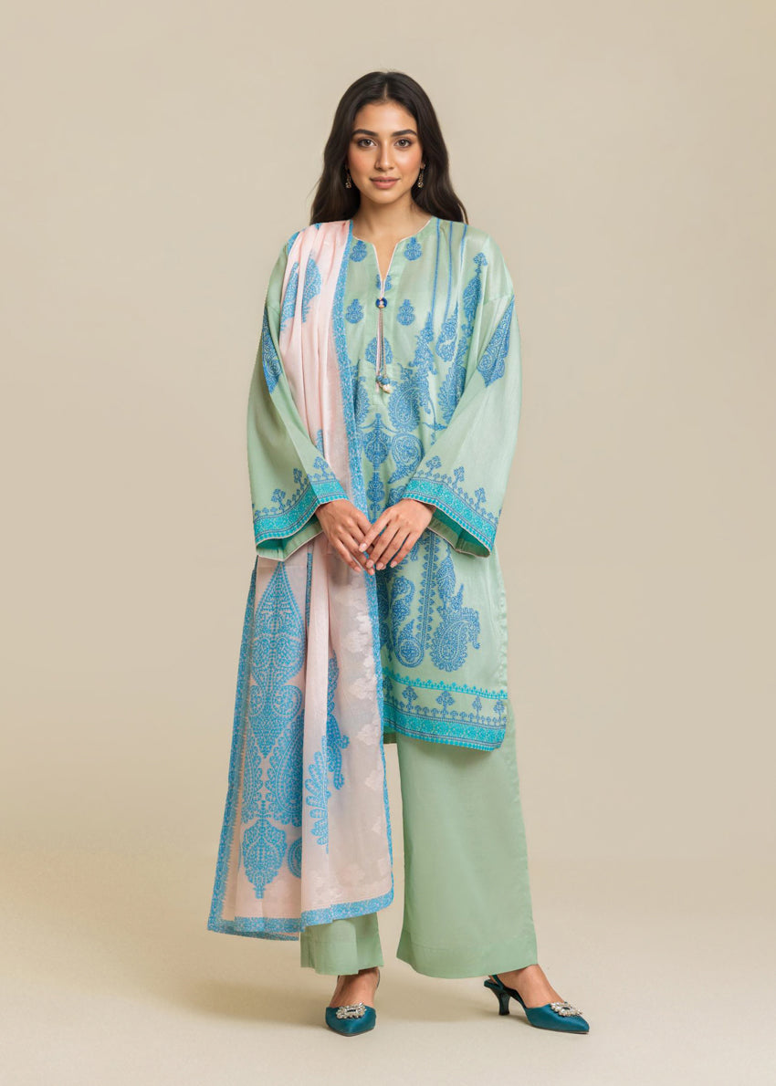 Seafoam-Jacquard-3 Piece (WP3PSBS26B1F30)