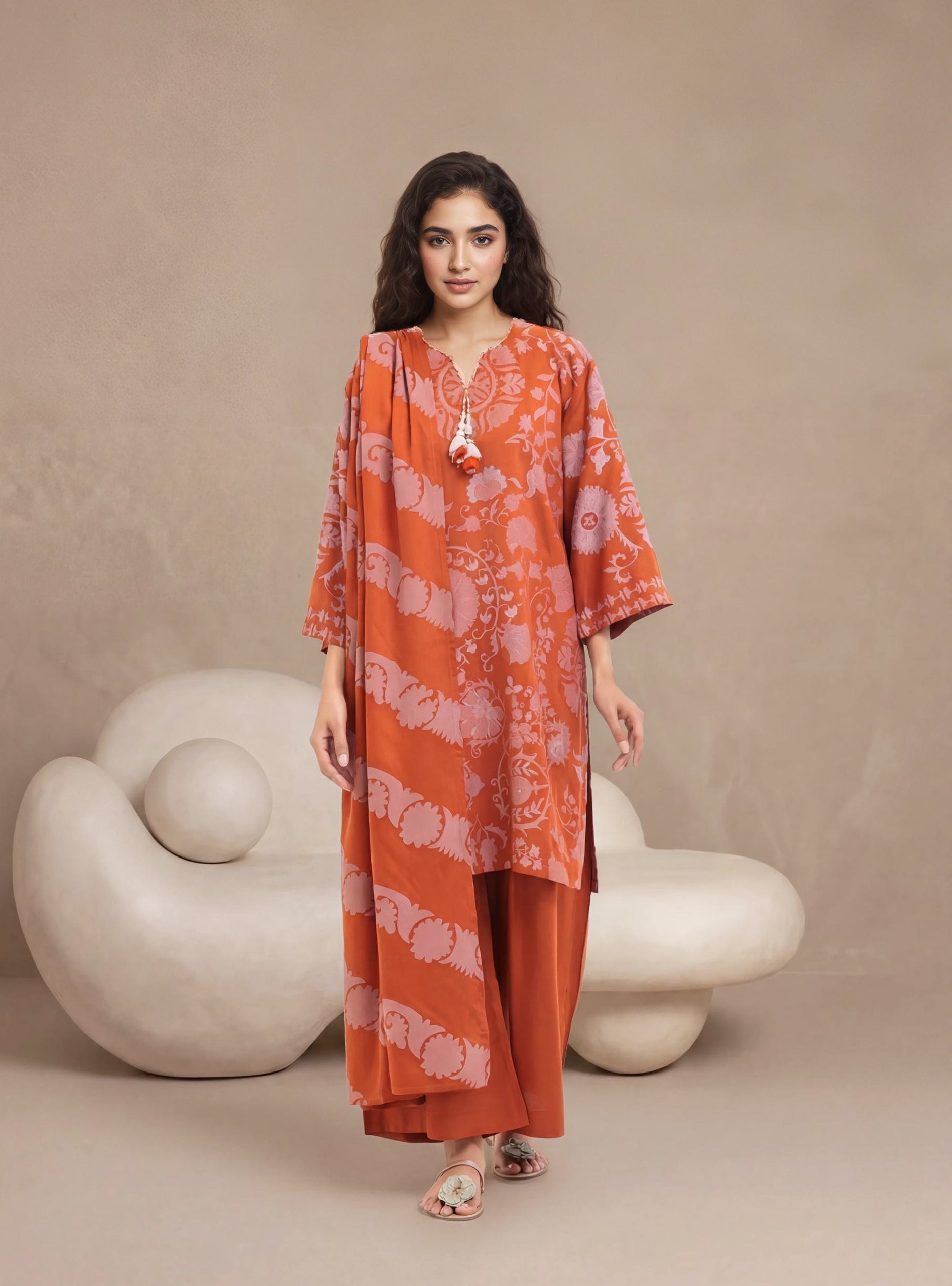 Rust-Jacquard-3 Piece (WP3PSBW25B10N50)