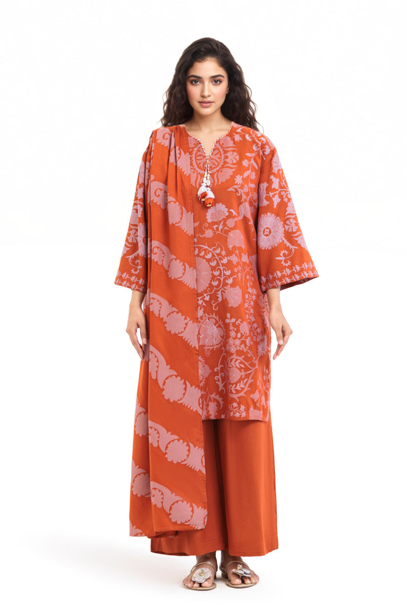 Rust-Jacquard-3 Piece (WP3PSBW25B10N50)