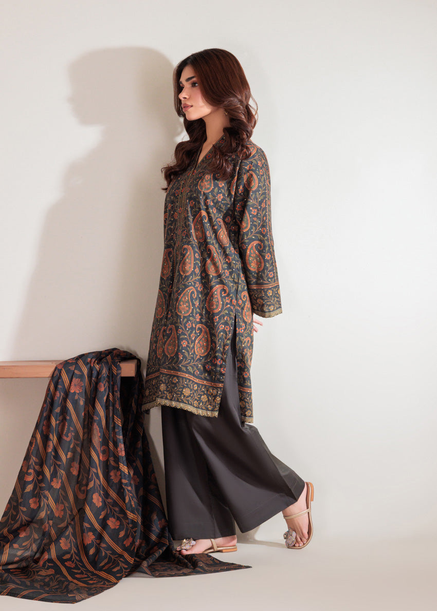 D-Grey-Self-Jacquard-3 Piece (WP3PSBW25B11D45)