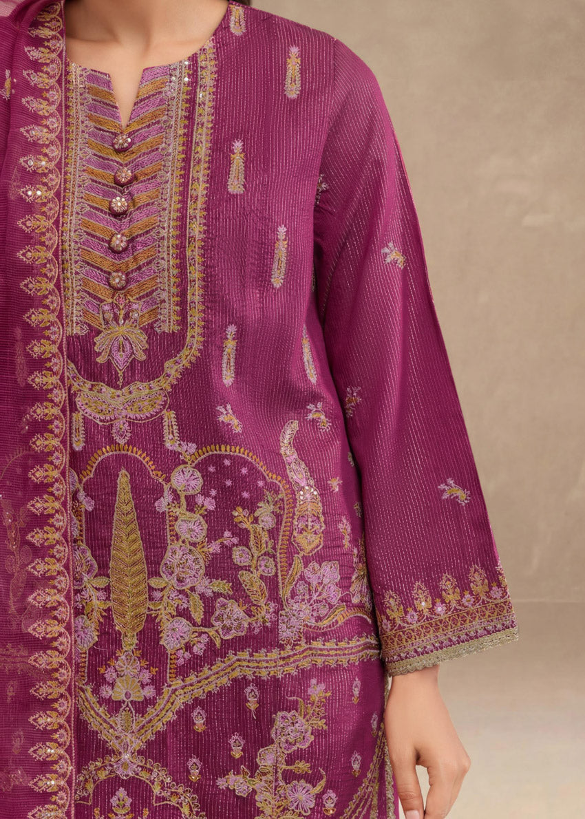 Pink-Zari-Line-3 Piece (WP3PSLW25L11D7)