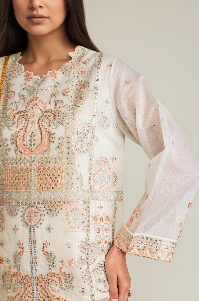 White-Lurex-Net-3 Piece (WP3PSLW25L9O5)