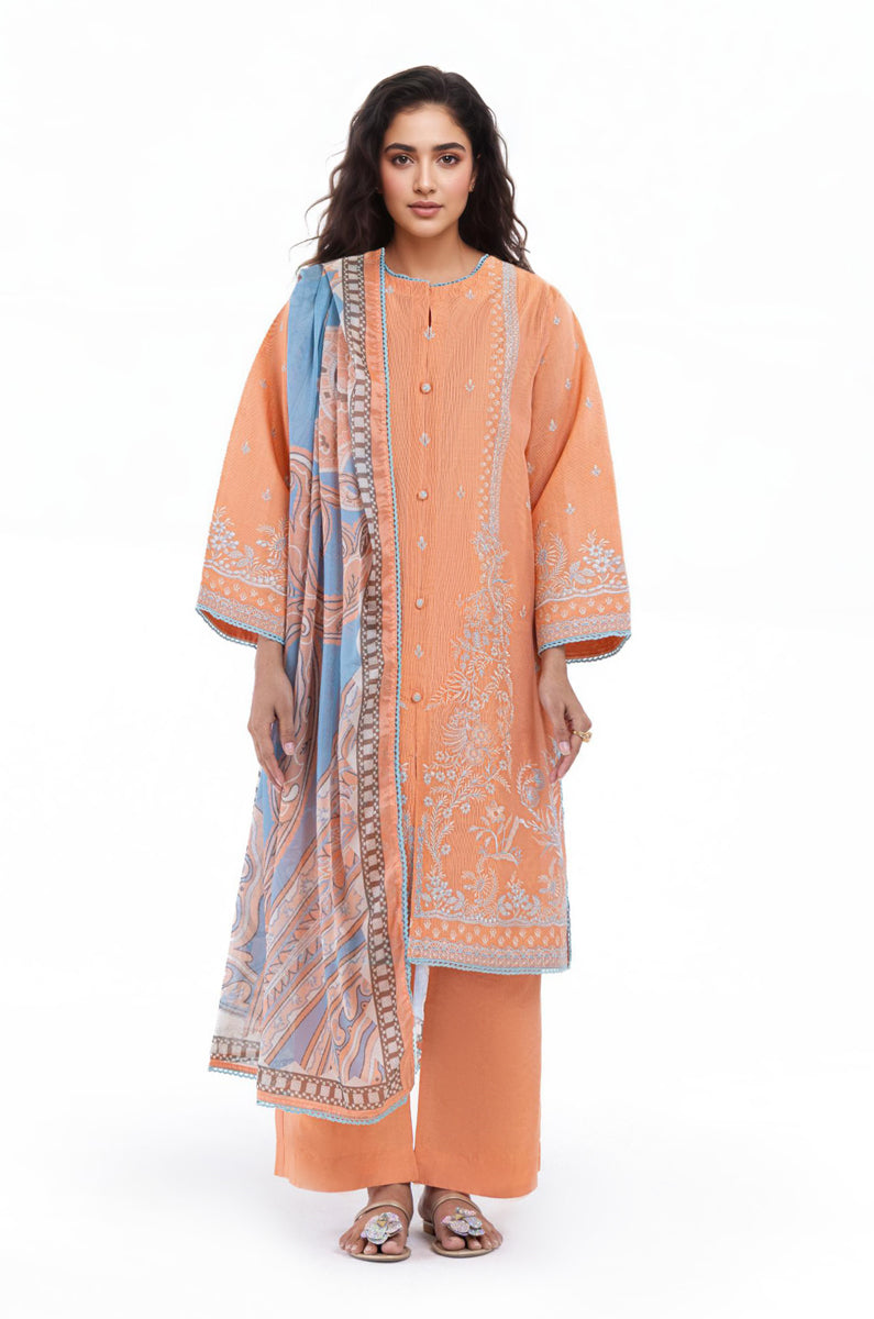 Peach-Cotton-Silk-3 Piece (WP3PSSW25S10N1)