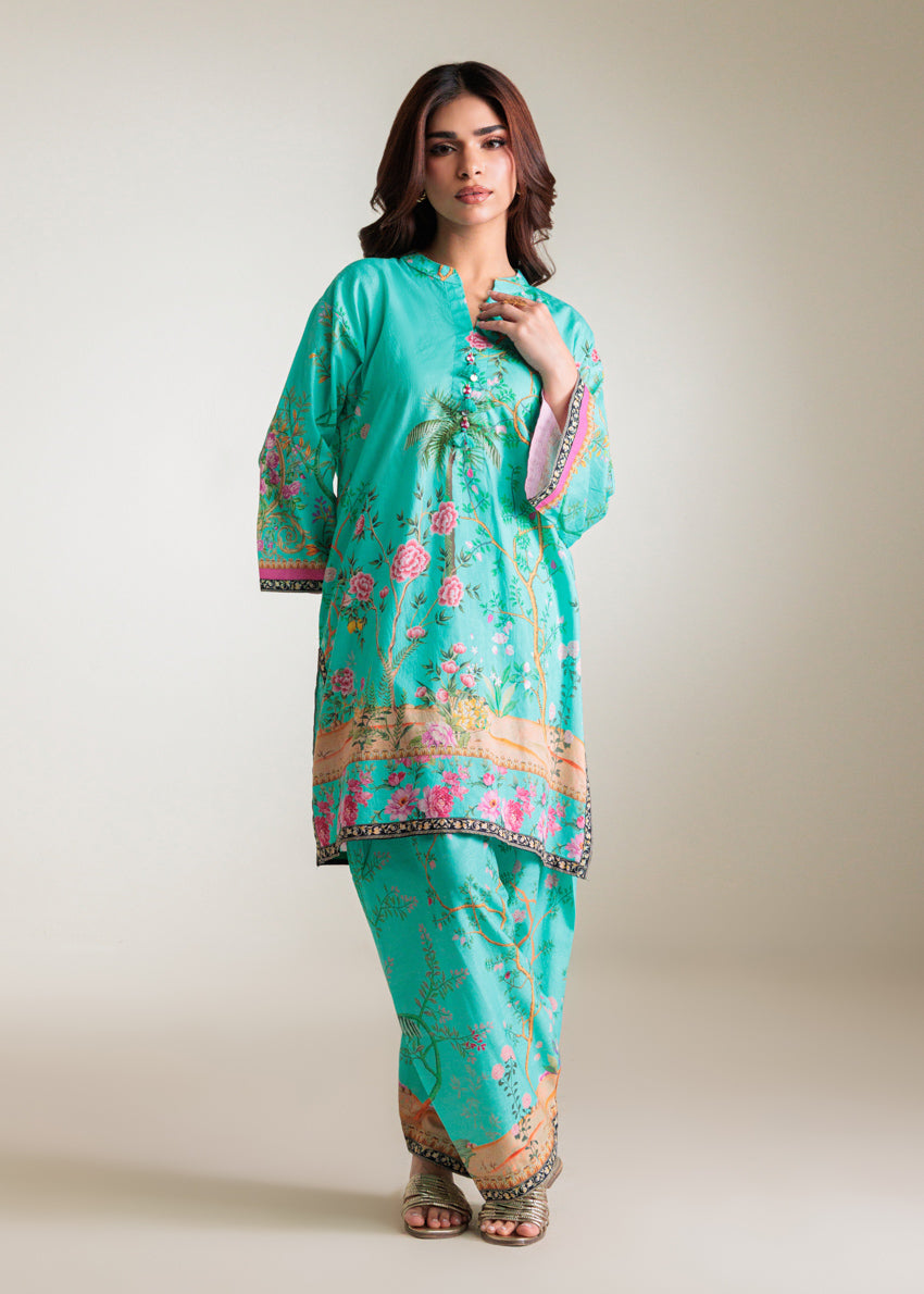 S-Green-Self-Jacquard-2 Piece (WPSTPBW25B10N13)