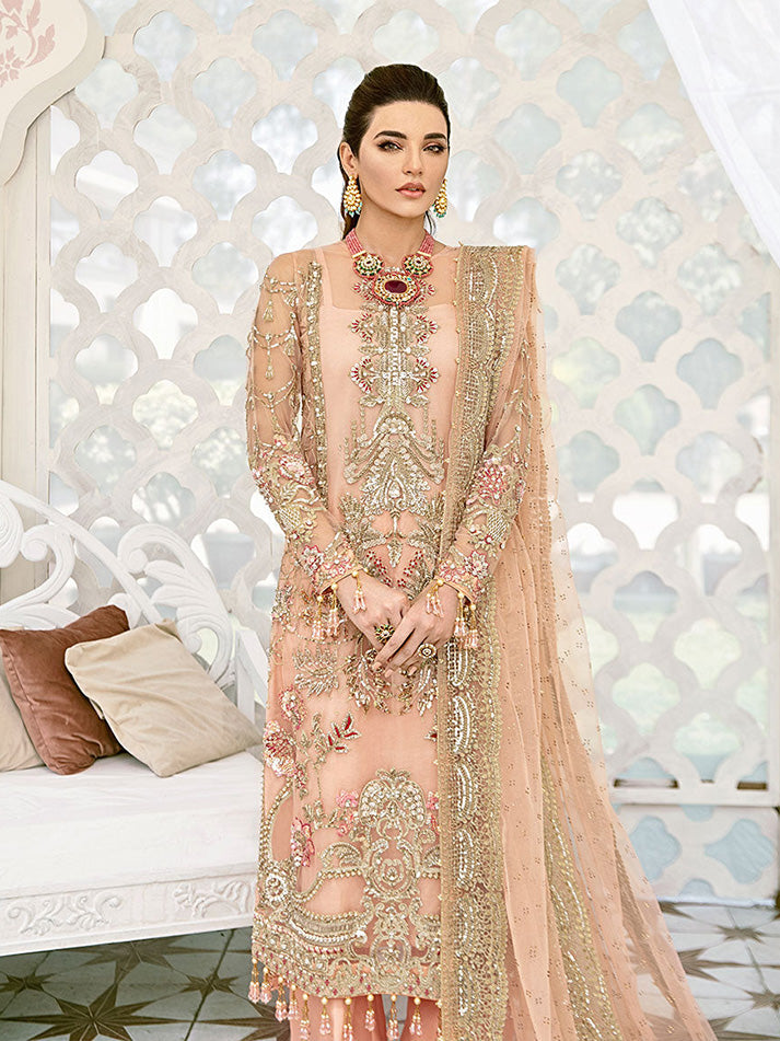 Voir Embroidered Net 3-Piece Suit WS-07 - Fleur De Rose Wedding Formals