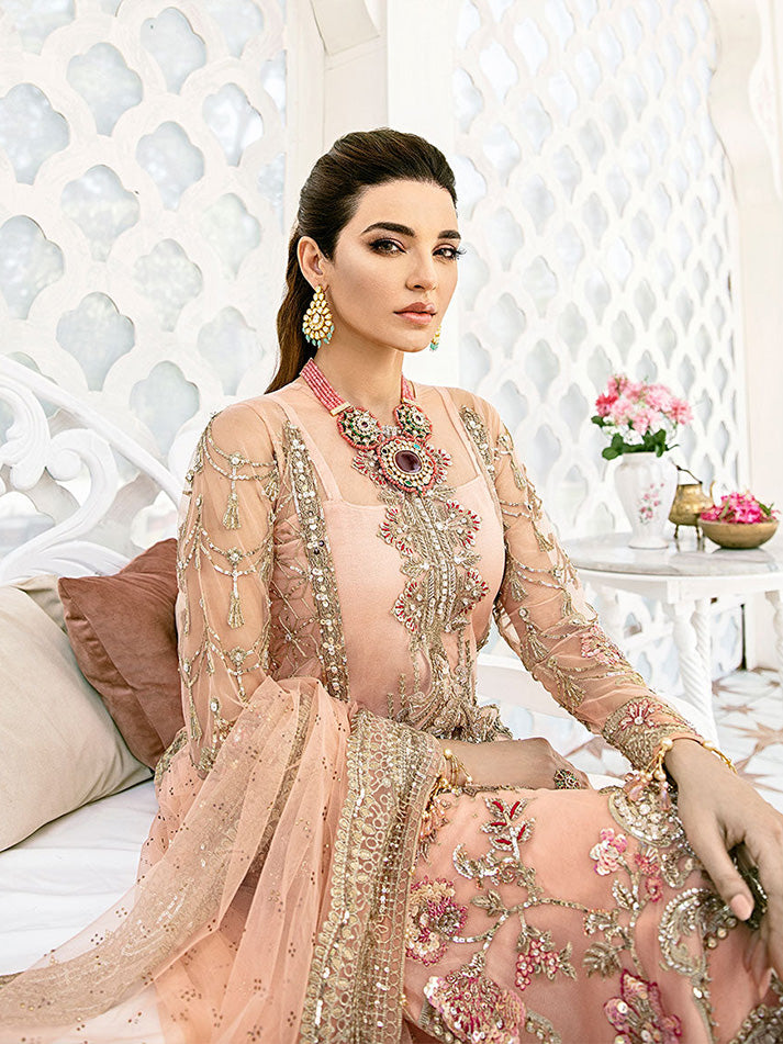 Voir Embroidered Net 3-Piece Suit WS-07 - Fleur De Rose Wedding Formals