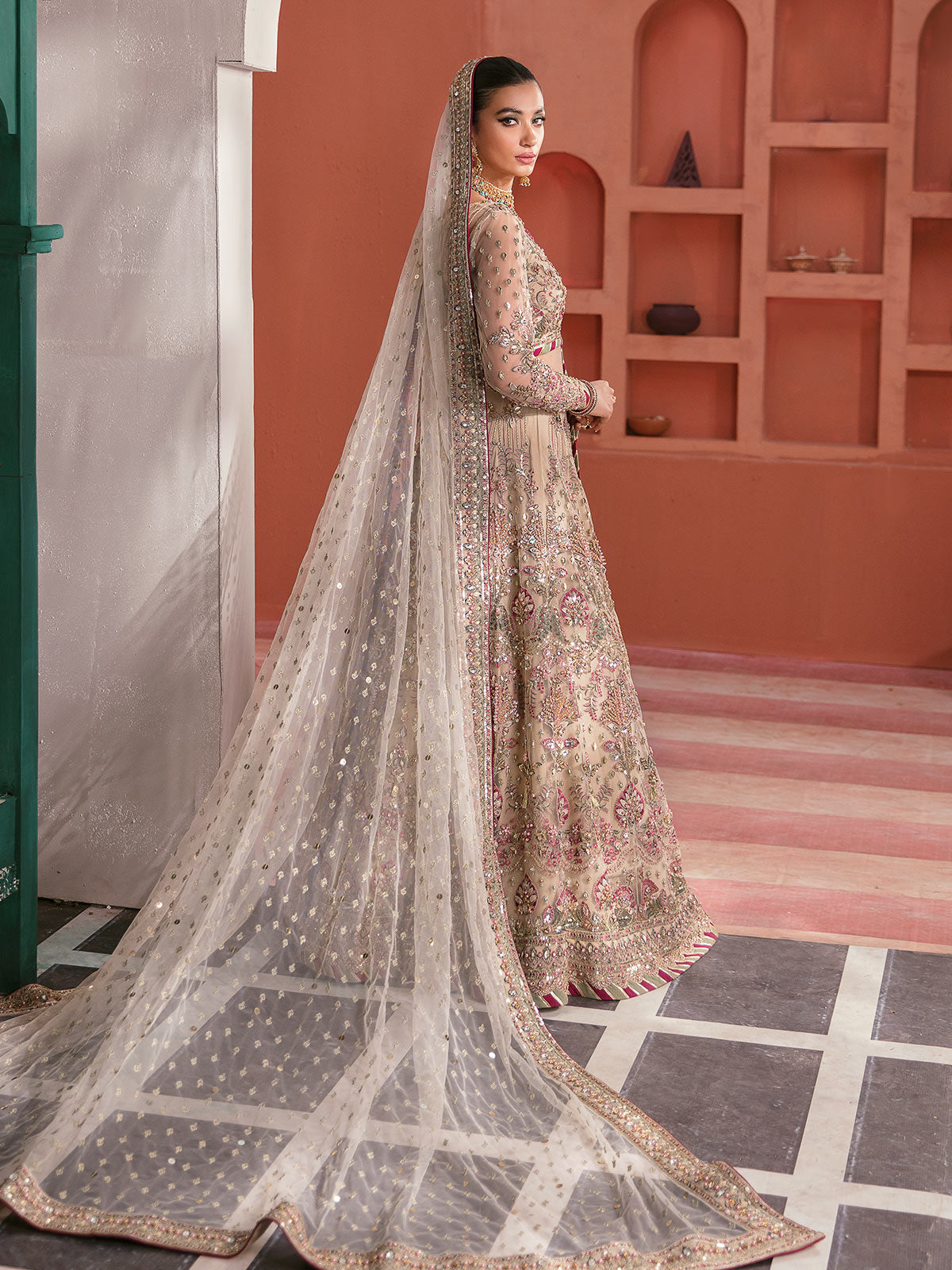 Anshah GL-WS-22V1-28 (Ivory White Lehnga Choli)