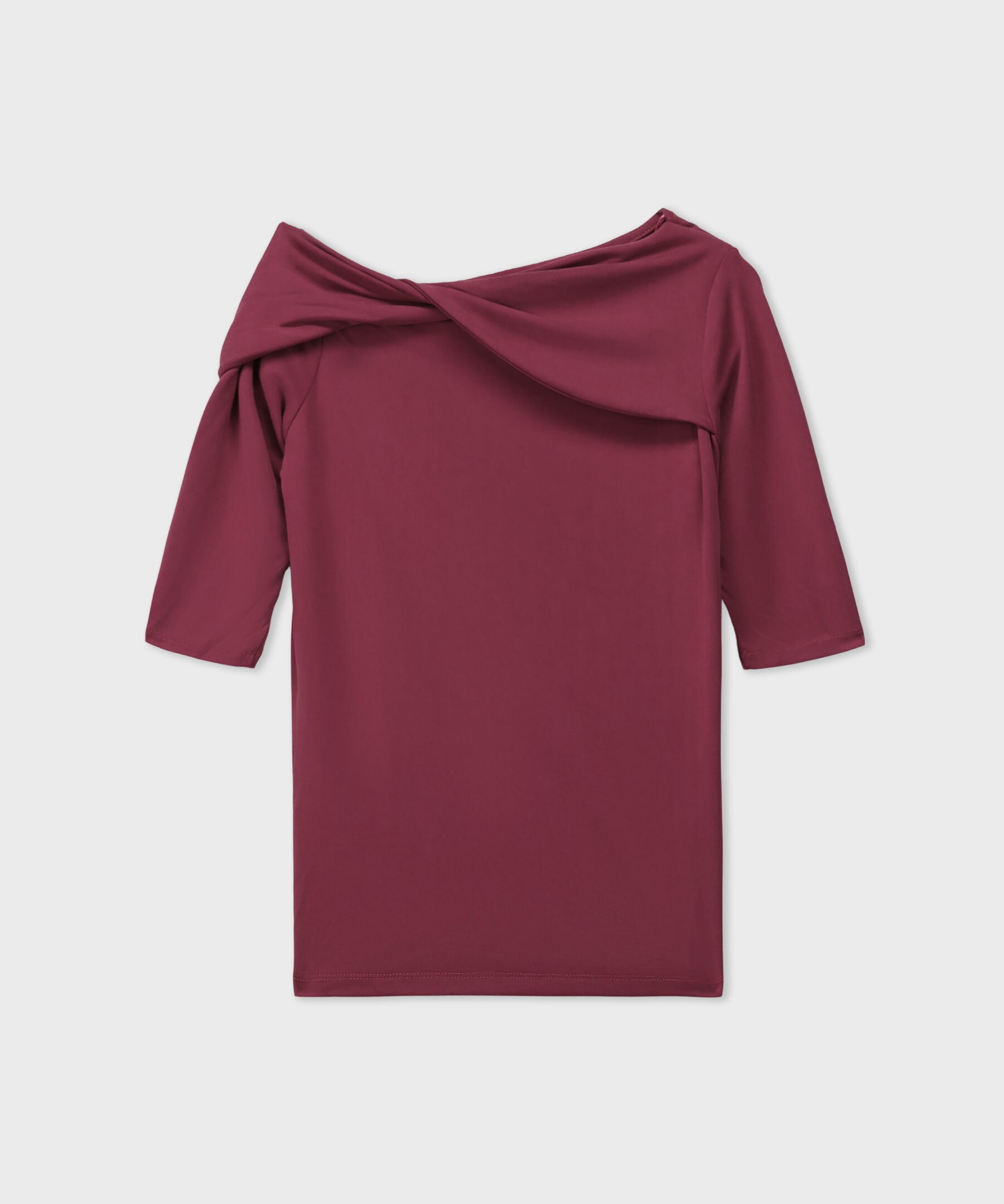 Maroon Asymmetrical Top WTOP26V20032