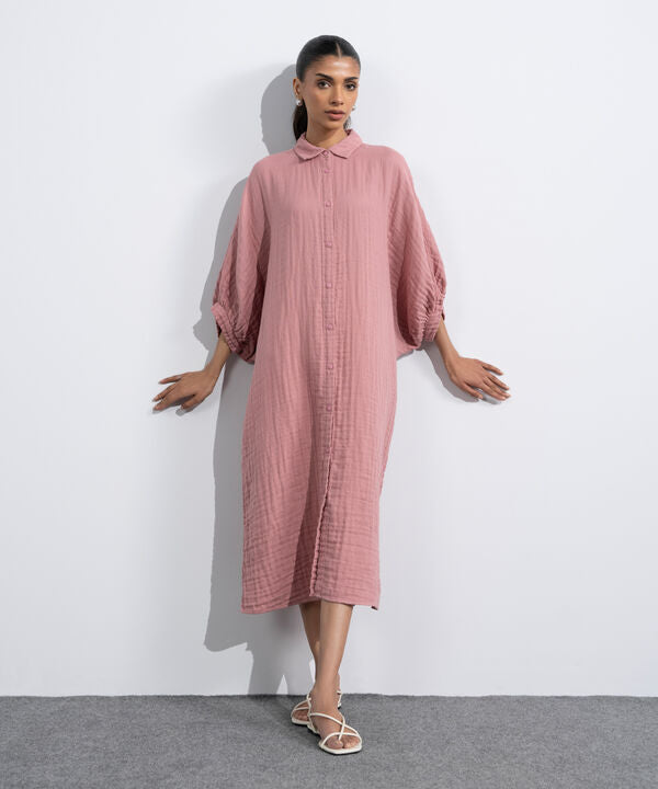 Batwing Sleeved Dress