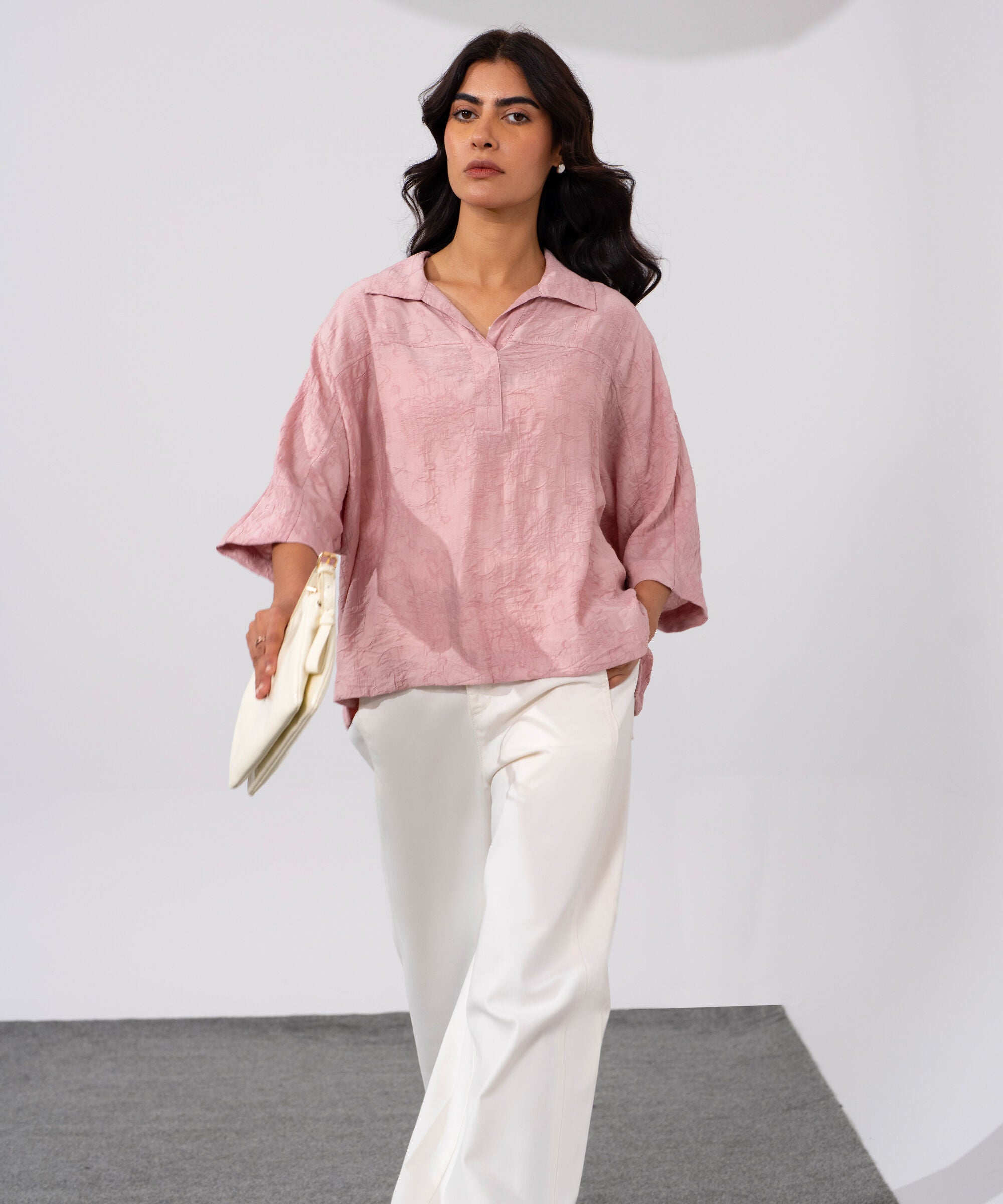 Loose Fit Top With Kimono Sleeves WTOPV0826047