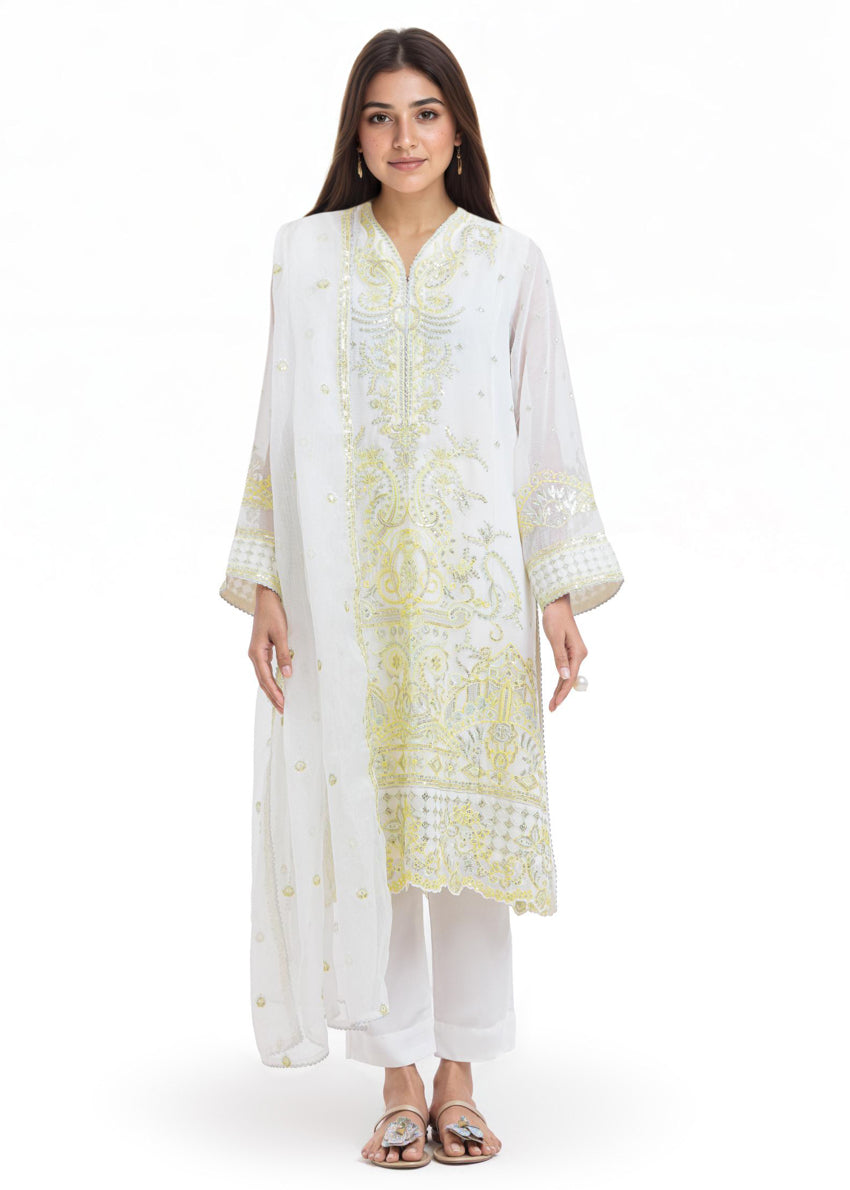 White-Chiffon-3 Piece (WU25FE3039P)