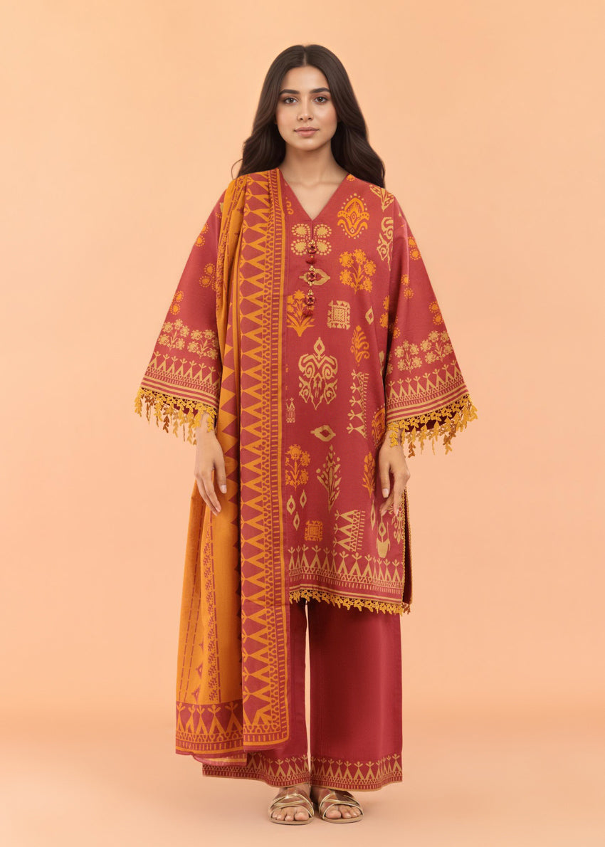 Folk Reverie - 3 Pc (WU3PPBS26LI2M37)