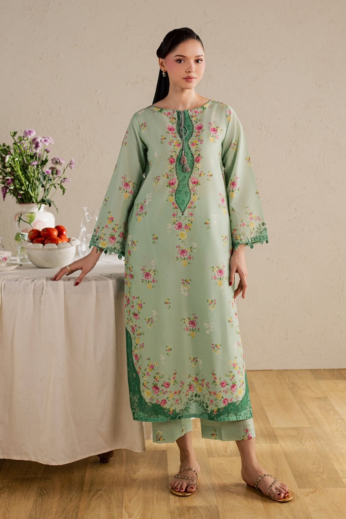 Wally 2Pc - Printed Lawn Dress