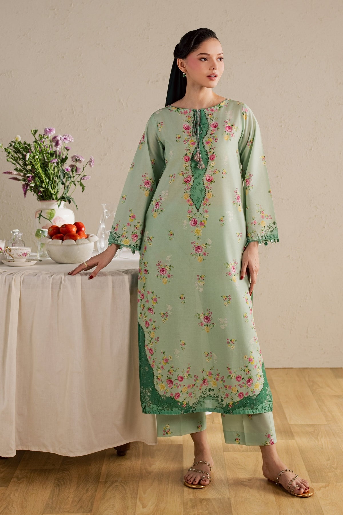 Wally 2Pc - Printed Lawn Dress