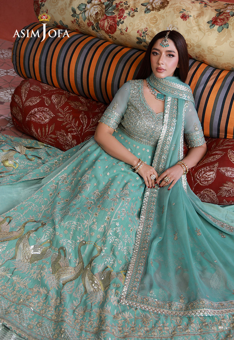 AJULN-04 Embroidered Chiffon Unstitched 3 Pcs