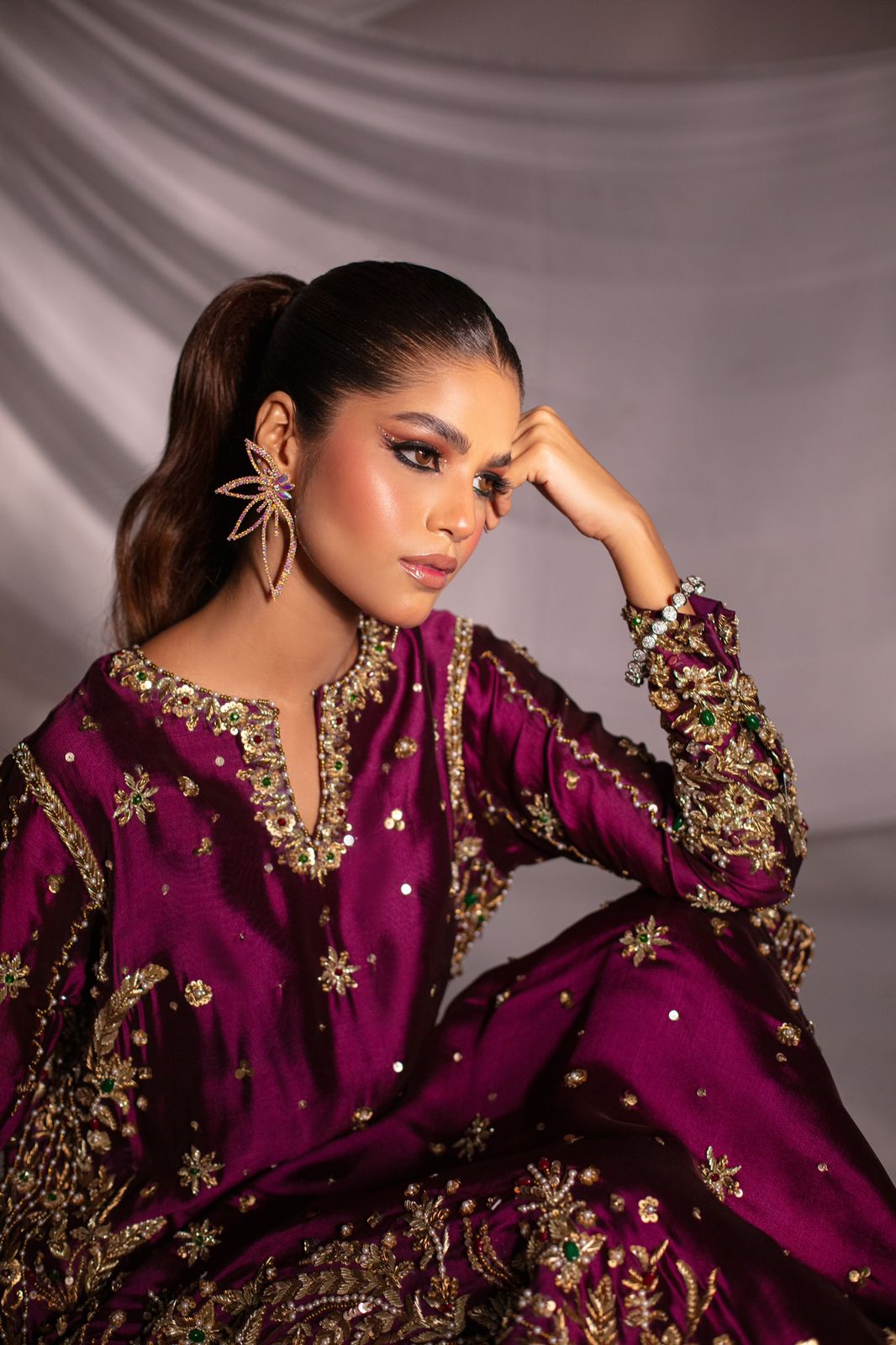 Expressive Magenta Style — Mairaz Magenta Three-Piece Suit