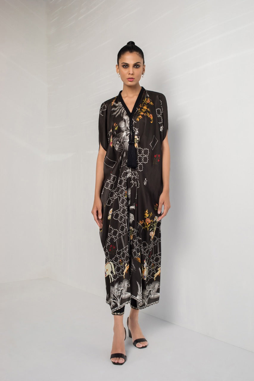 Digitally Printed Kaftan With trousers