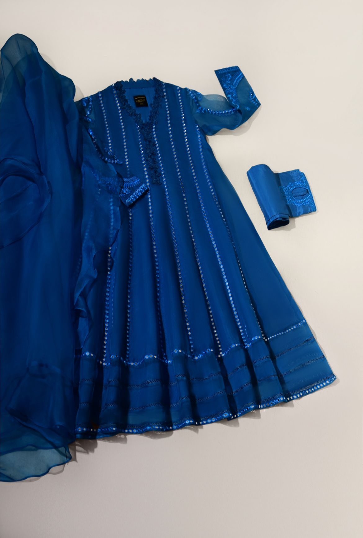 Teal Blue Pishwas