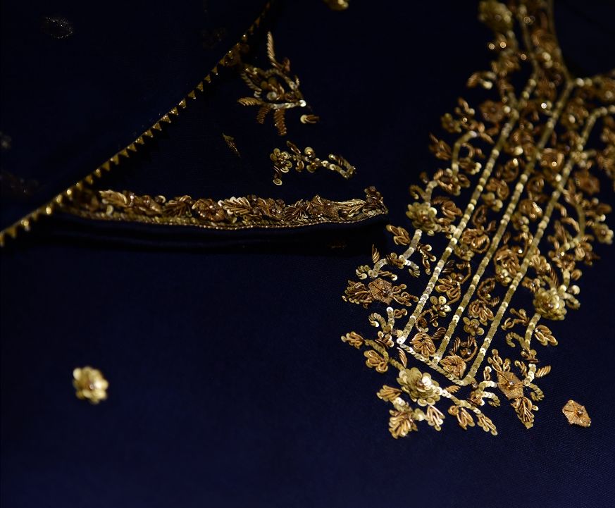 Navy Blue Gold