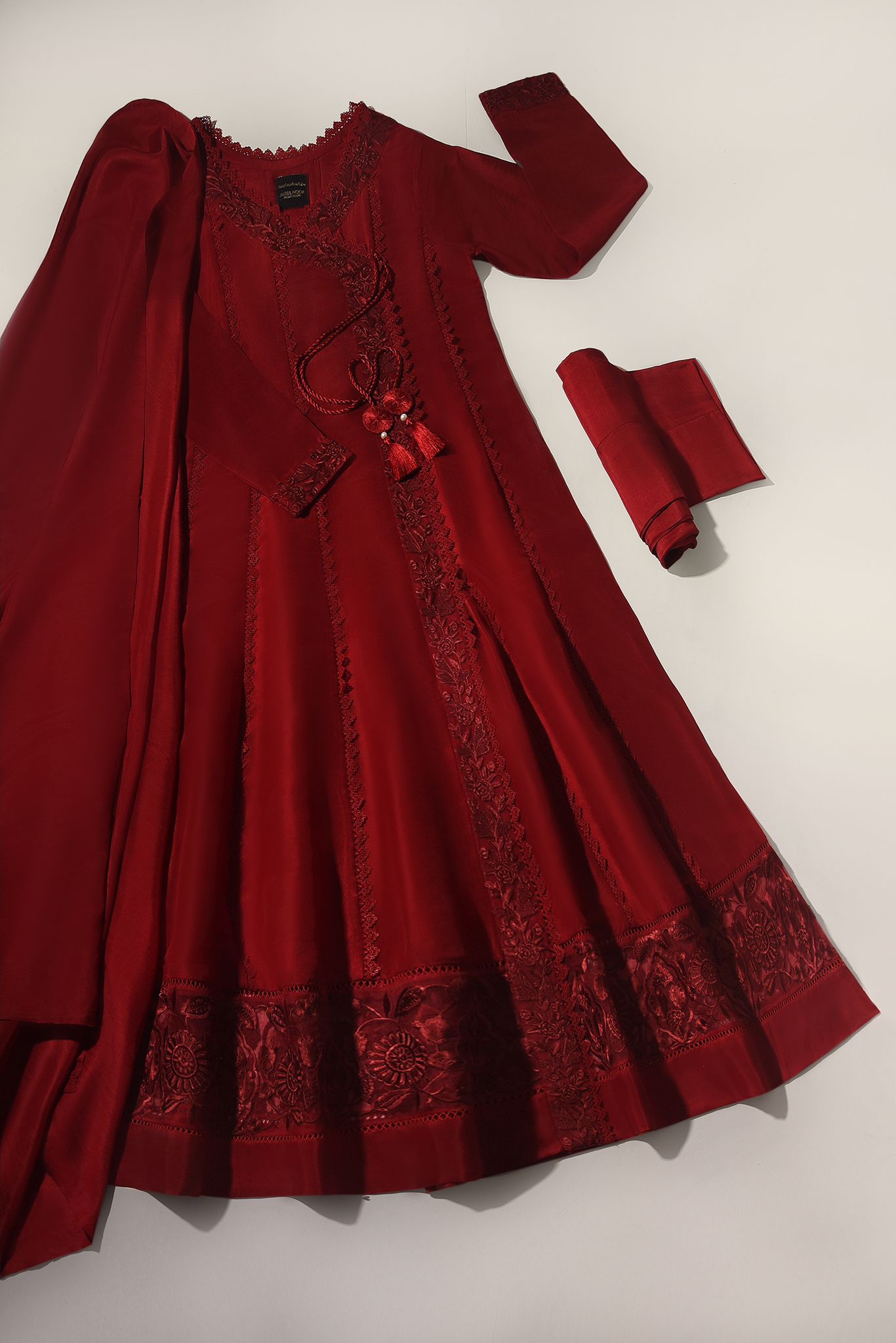 Maroon Silk Angrakha
