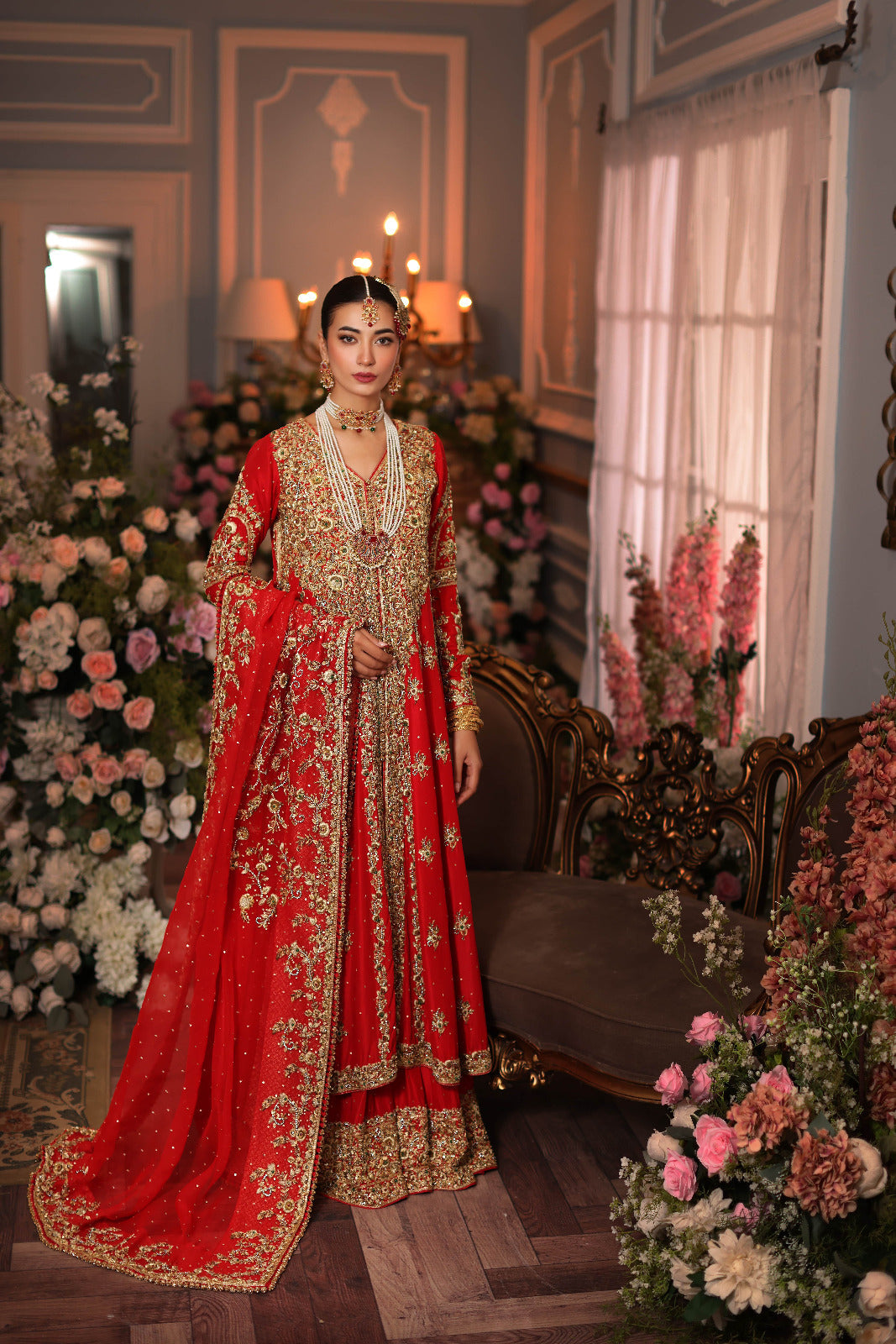 Diya Bridal Red