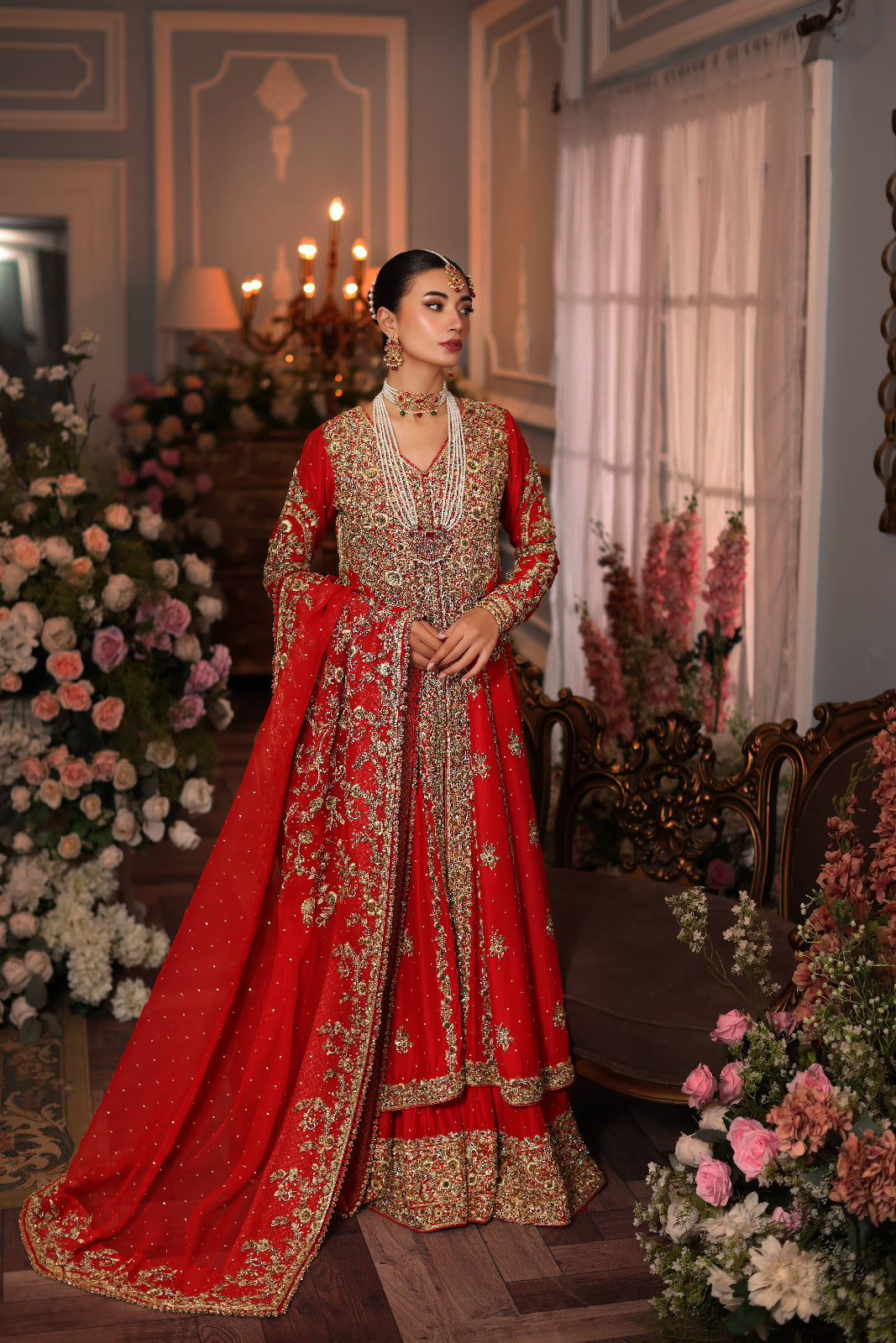 Diya Bridal Red