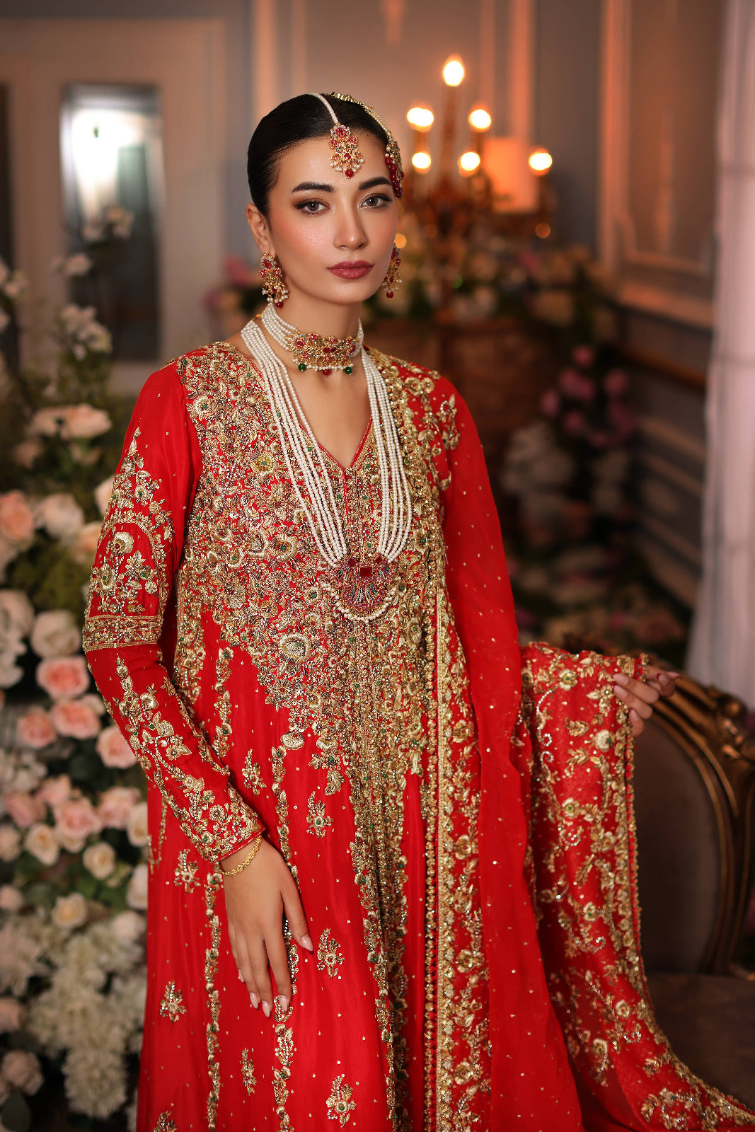 Diya Bridal Red