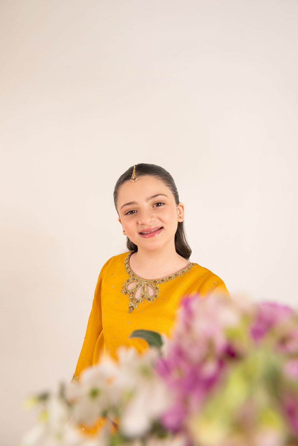 Inaya Mustard Yellow Gotah - K
