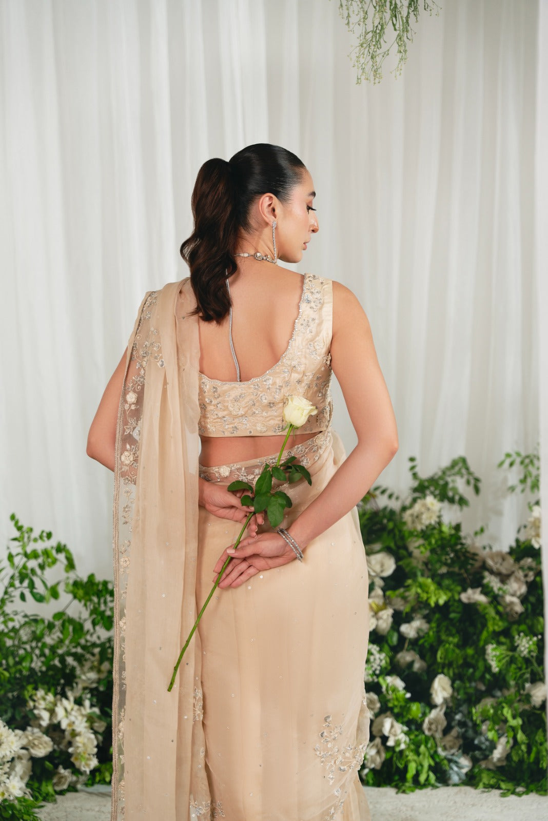 Wajeeha Beige Saree