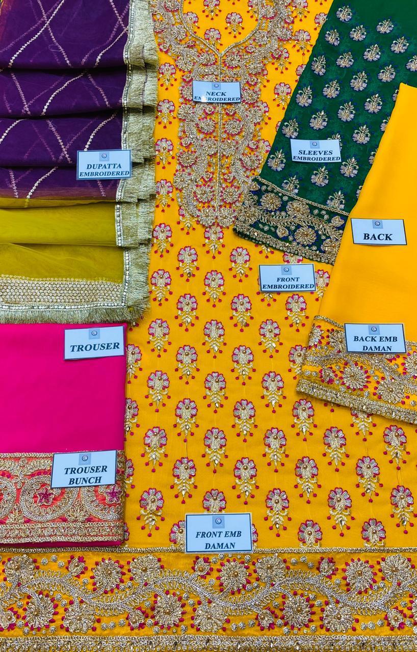 Haris Shakeel Style — Mairaz Yellow Three-Piece Suit