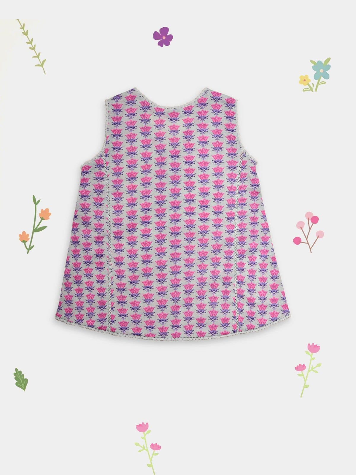 (Kids) - 2 Piece Digital Printed Lawn Suit FKD-037