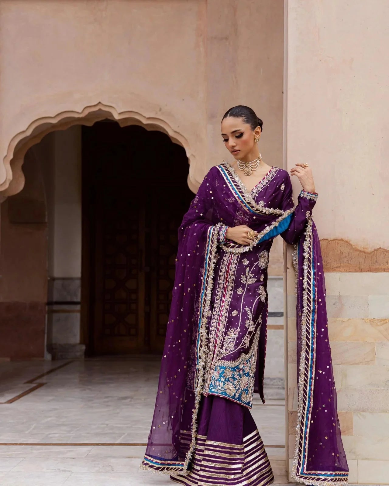 Regal Plum Signature Festive Wear