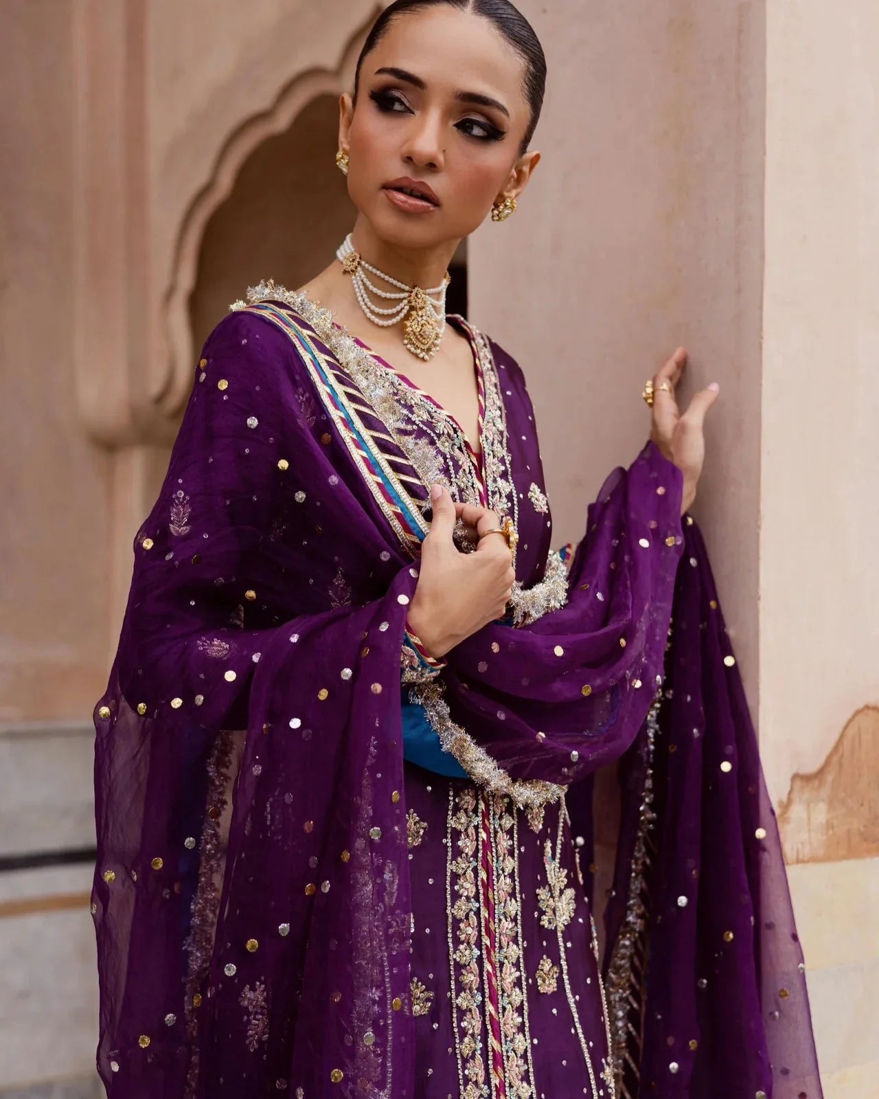 Regal Plum Signature Festive Wear