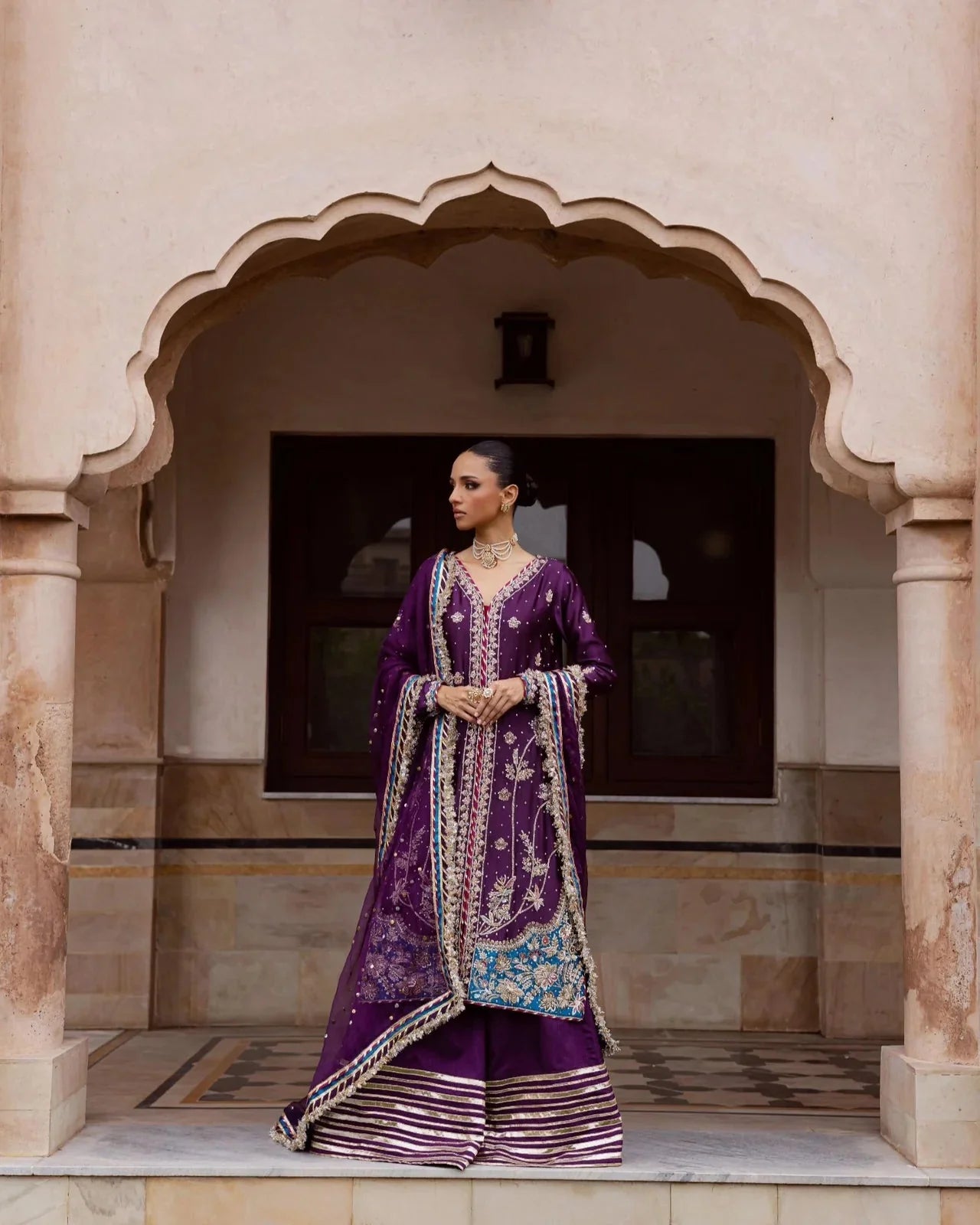 Regal Plum Signature Festive Wear